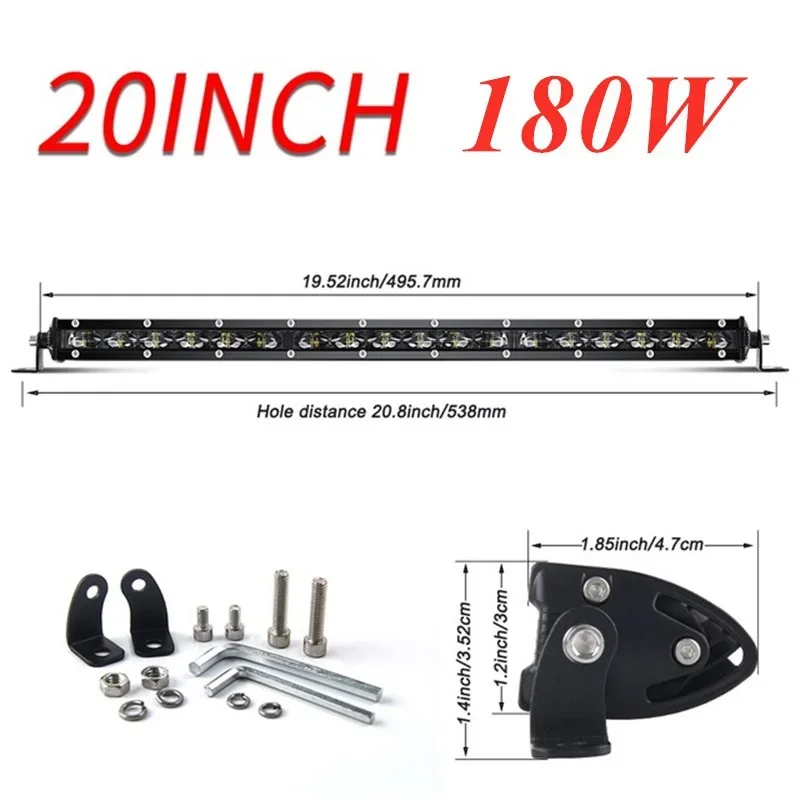 

6D объектив высокой мощности 60 Вт 120 Вт 180 Вт Светодиодный рабочий фонарь Внедорожный светодиодный рабочий фонарь 12 В 24 В Светодиодная панель для 4X4 Грузовик SUV ATV Дальний фонарь