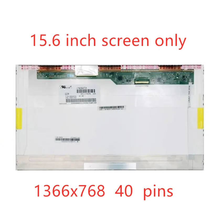 15,6 дюймовый ЖК-экран для ноутбука lenovo B575G Z575 B570A B575 B580 E531 V580C B5400 Y500 Y580, сменный дисплей для ноутбука 1366*768