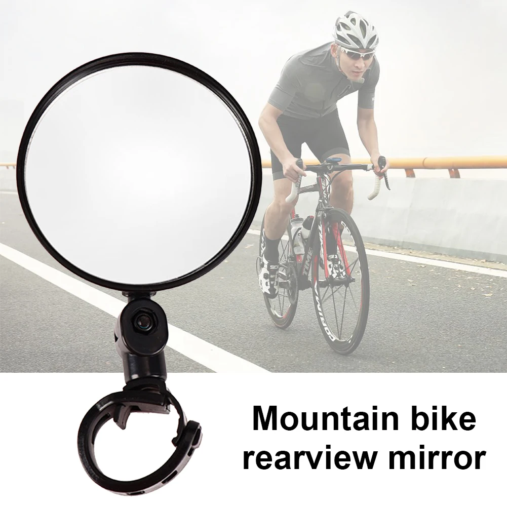 

Bicycle Rearview Mirrors 360 Degree Wide-angle Convex Mirror Cycling Rearview Mirrors Silicone Handle For M T B Electric Scooter