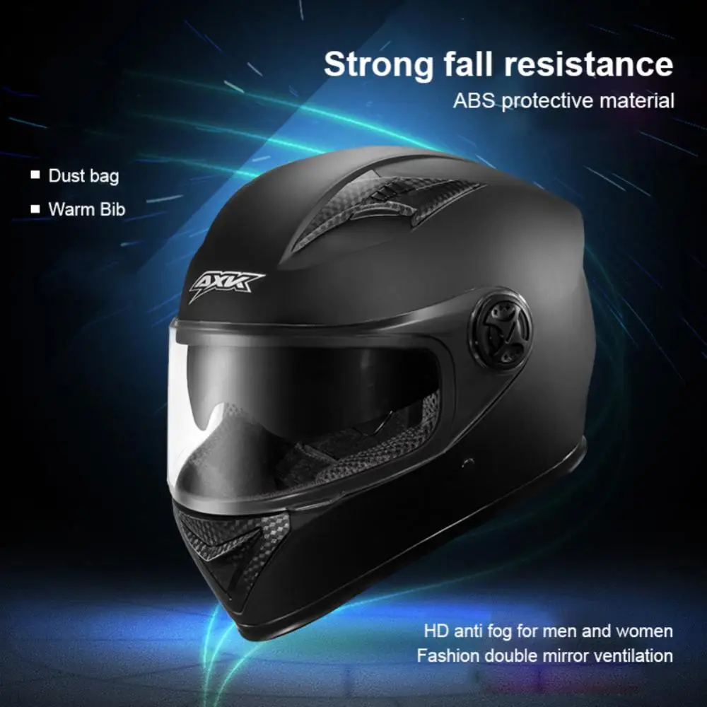 

Motorcycle Helmet Men Ladies Anti-fog Rainproof Shade Helmet Battery Car Full Face Helmet Double Mirror Protection Safety Helmet