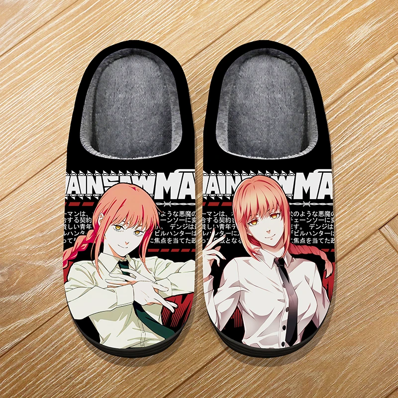 Зимние домашние теплые тапочки с героями мультфильмов нестандартного размера