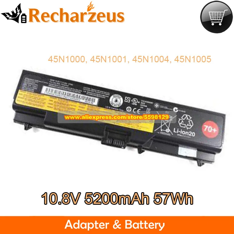Подлинная 45N1005 45N1004 батарея для ноутбука 10 8 В 5200 мАч 57Wh Lenovo ThinkPad L410 L412 L420 L421 L510 L520 L530