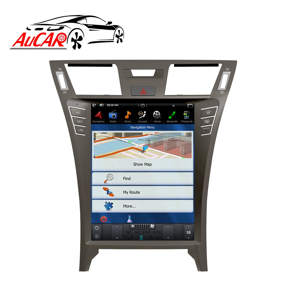 AuCar 12 1 &quotAndroid 9 GPS навигация автомобильное радио видео Тесла экран авто стерео