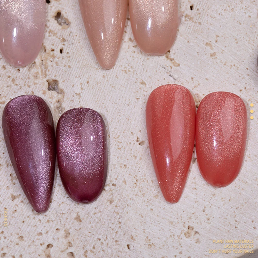 

Crystal Skin Color Nail Polish Crystal Cat Eye Oil Gel Nail Polish Powder Foundation Ice Penetrating Nail Polish