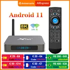 ТВ-приставка X96 X6 на Android, процессор Rockchip RK3566, 8 + 128 ГБ, 4K, USB 1000