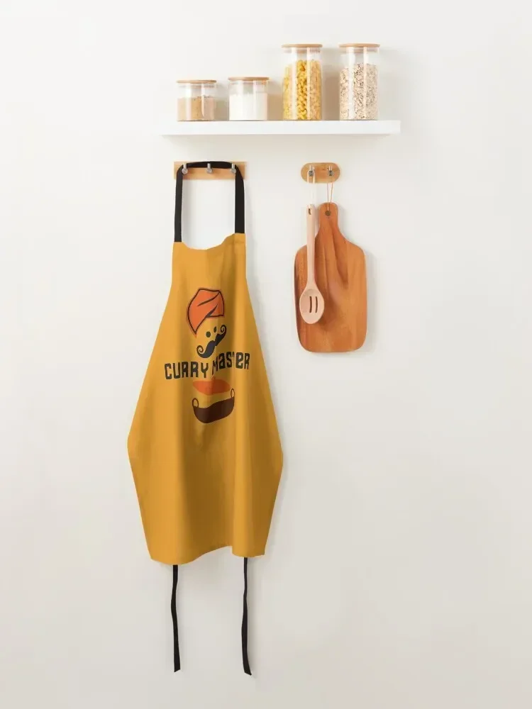 Карри Мастер Индийский шеф-повар Тюрбан и фартук с усами Кухонь Мужчины Кухни для