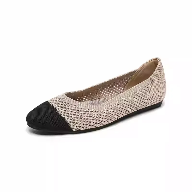 Женские тканые вязаные туфли на плоской подошве Maggie's Walker повседневные лоферы с