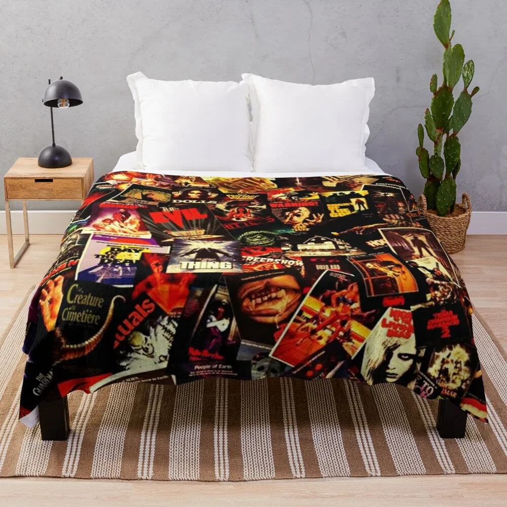 

Ужасные фильмы коллаж плед одеяло