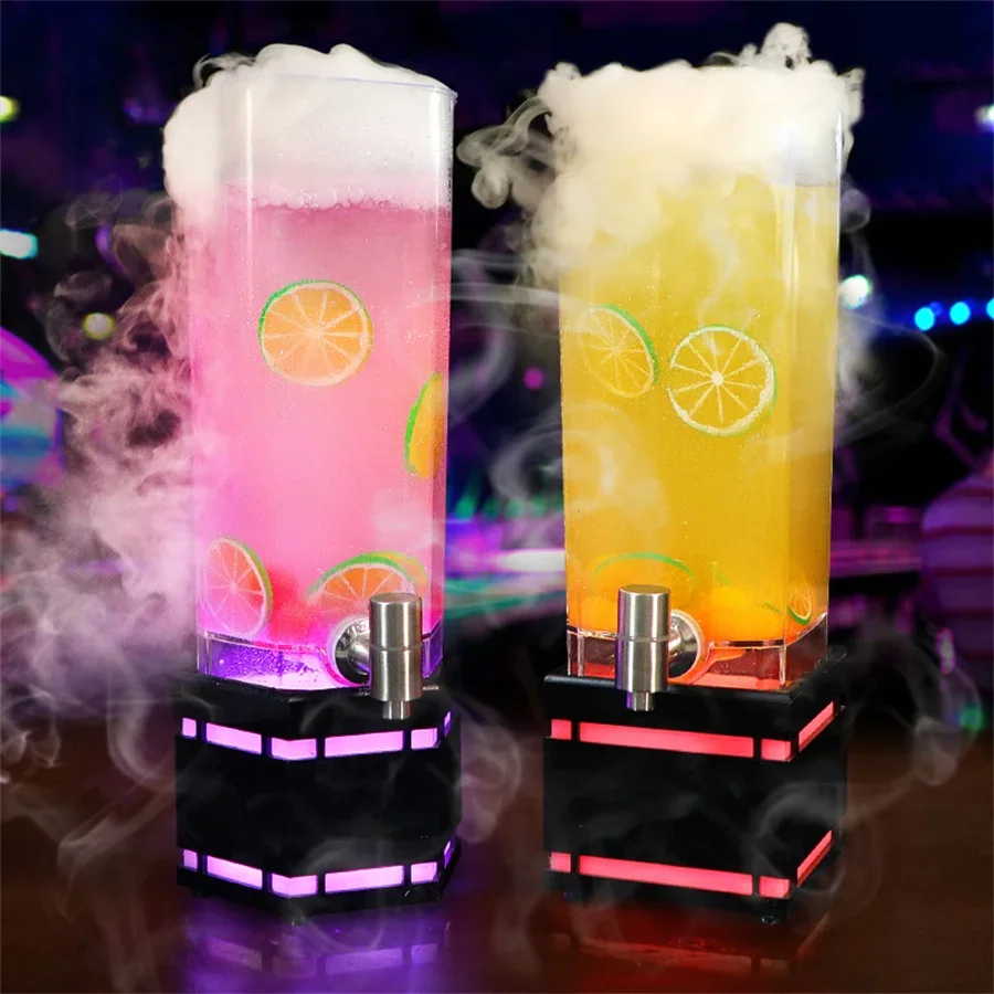 Изменяемое искусственное ведро для льда RGB прозрачное акриловое держатель сока