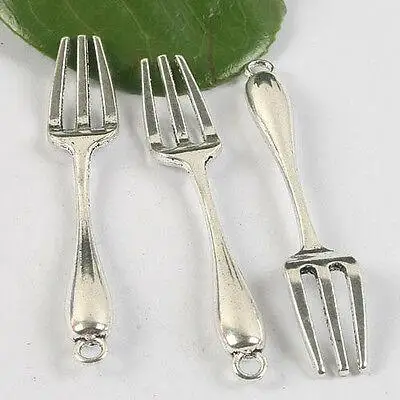 

5 шт., подвеска в виде вилки из тибетского серебра, длина 67 мм, ширина 11 мм, отверстие 3 мм, h0452