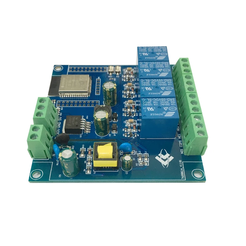 

AC/DC Power Supply ESP32 WIFI BLUETOOTH FOUR-way Relay Module ESP32-Wroom Development Board