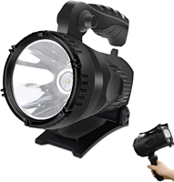 rechargeable led super durable torch waterproof spotlight high lumen searchlight 6 modes bright torch with adjustable handle