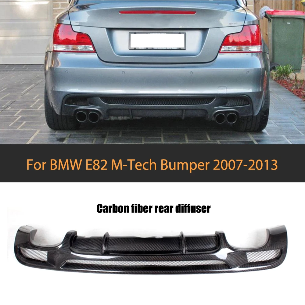

1 Series Carbon Fiber Rear Bumper Lip Diffuser For BMW E82 E88 M Sport 2 Door 07-13 Convertible Non Hatchback Four Outlet