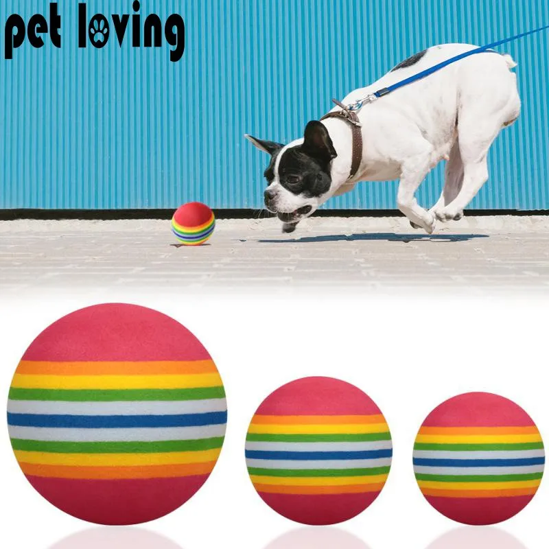 

Игрушка для кошек, шар из радужной пены, интерактивный шар, игрушки для кошек, играйте в жевательную погремушку для царапин EVA, Радужный шар
