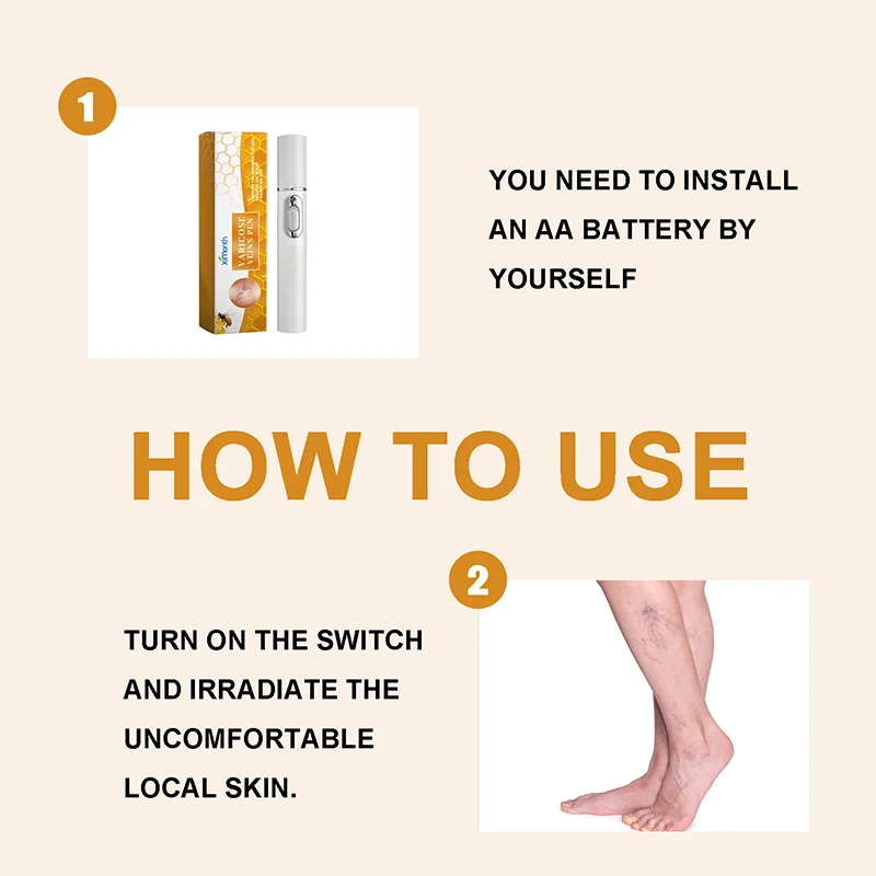 Leg Massage Body Repair Pen Lampshade Therapy For Varicose Veins Effective Relief Fatigue Improved Blood Circulation