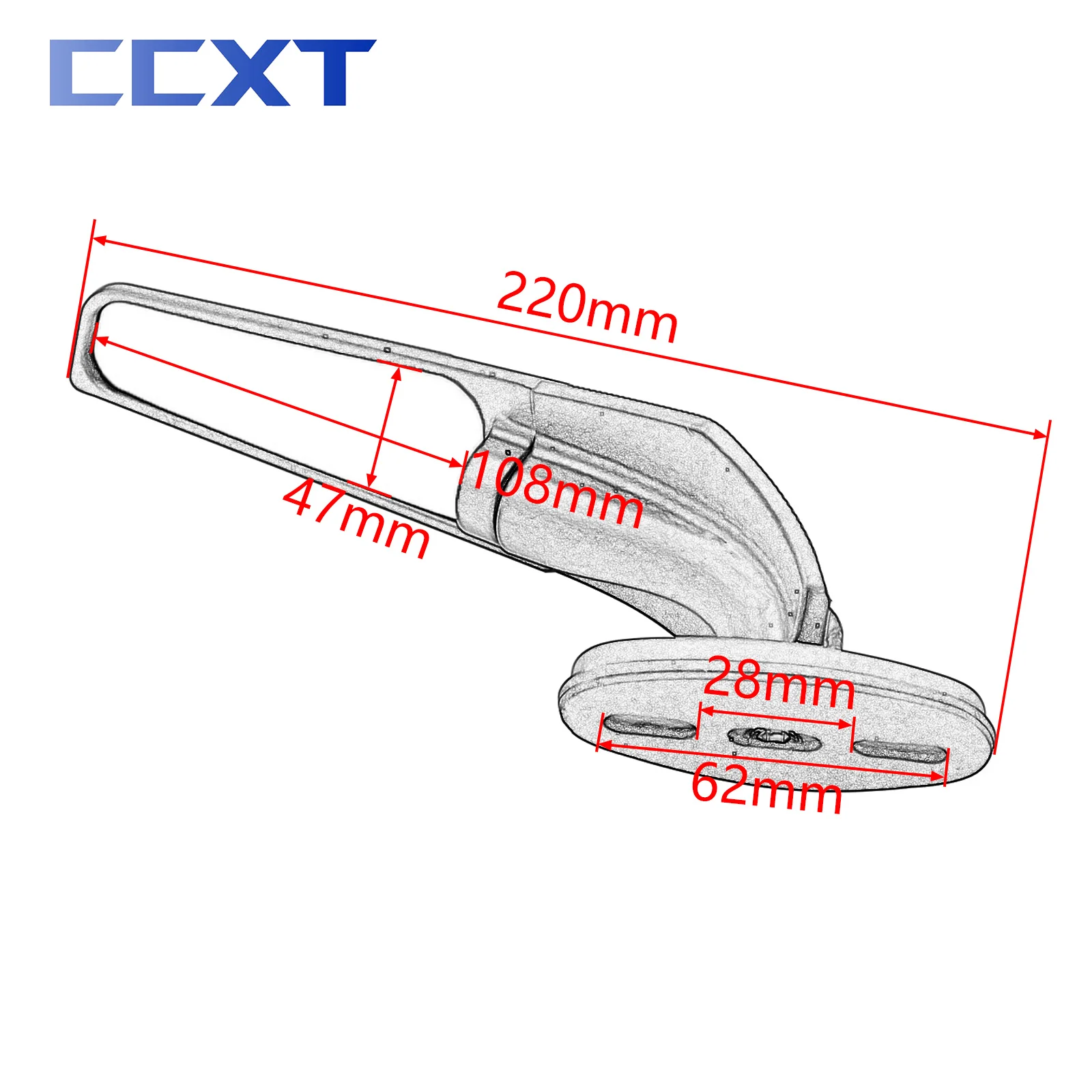 Зеркало для мотоцикла регулируемое вращающееся зеркало заднего вида с ветровым