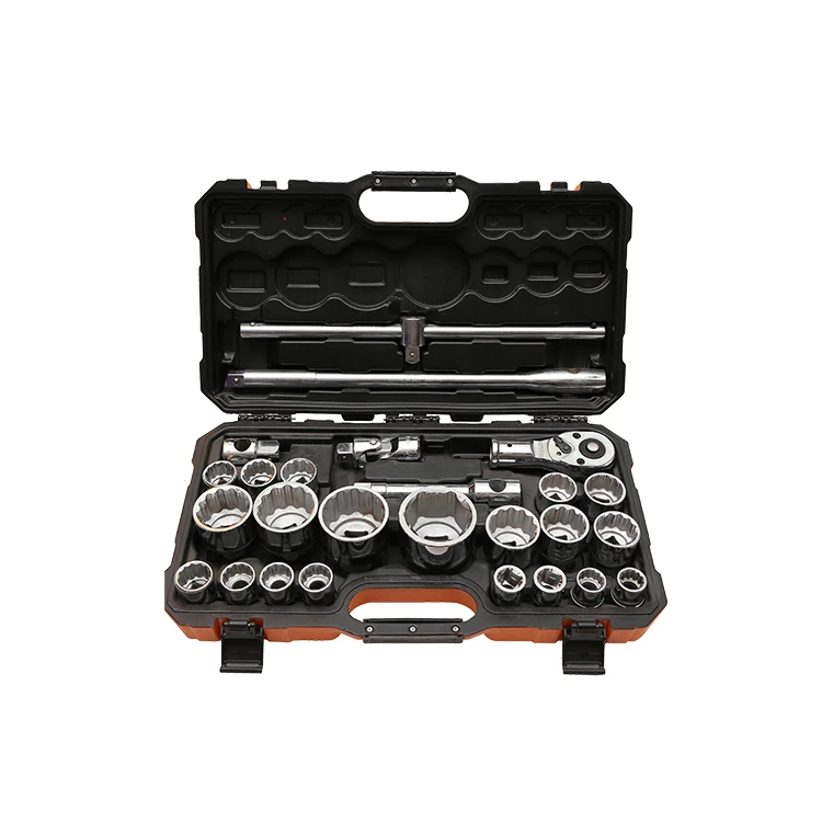 

DingQi Hot Sale Auto Repairing Tool 3/4" 26PCS Adjustable CRV Socket Wrench Set