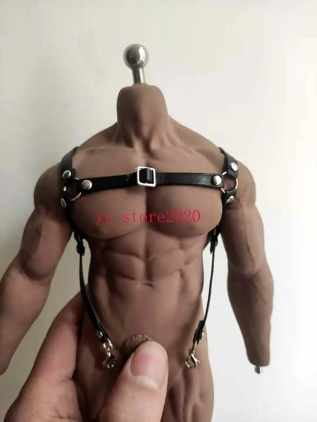 

1/6 black Punk Casual clothing accessories Model for 12" Male Action Figure Doll