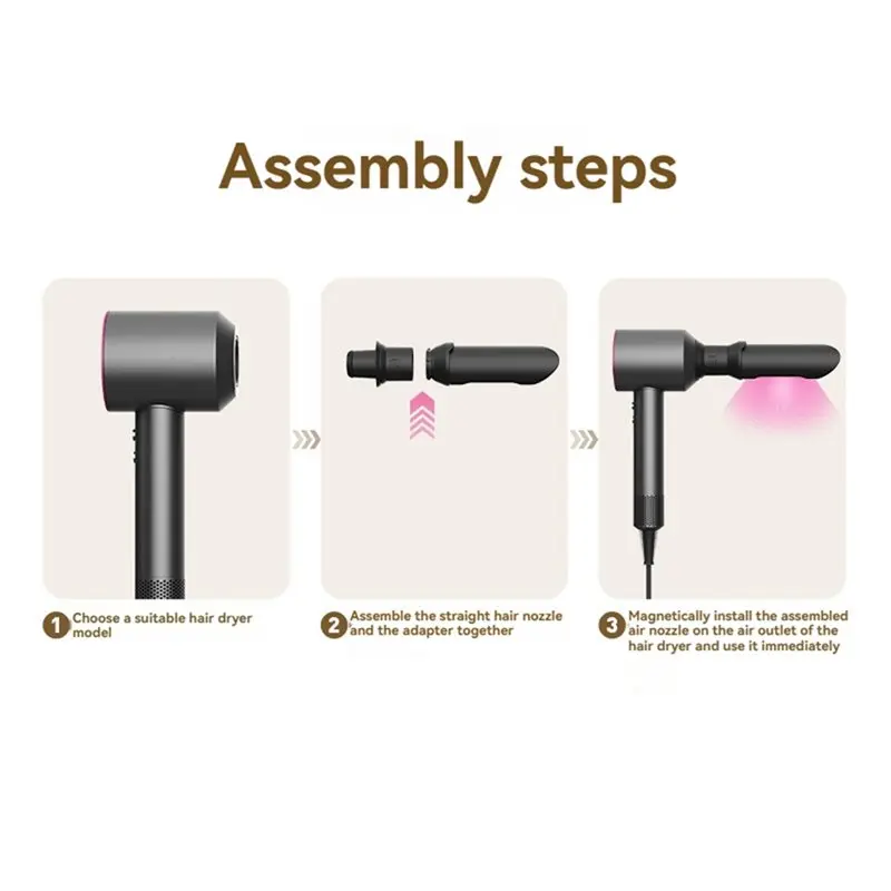 Фото A28F-для Dyson Airwrap Сверхзвуковой фен HD01 HD02 HD03 HD04 HD08 HD15 HD16 Совместимый адаптер выпрямителя для волос с креплением №2