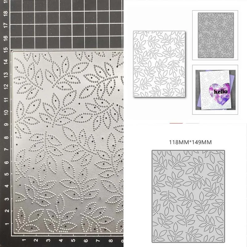 Фоновая рамка с листьями металлические Вырубные штампы сделай сам скрапбукинг