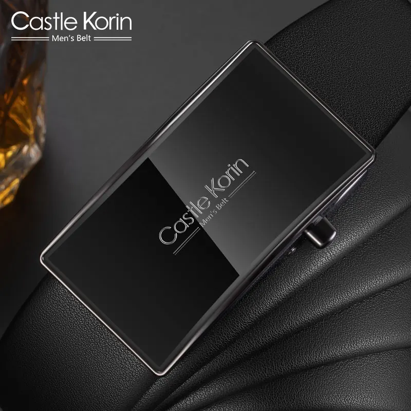 Мужской кожаный ремень с автоматической пряжкой мужской деловой корейский стиль