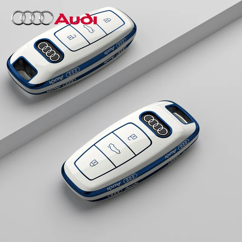 

Для Audi A1 A3 8V A4 B8 B9 A5 A6 C7 A7 A8 Q3 Q5 Q7 S4 S6 S7 S8 R8 TT Автомобильные аксессуары ТПУ Чехол для автомобильного дистанционного ключа Держатель корпуса