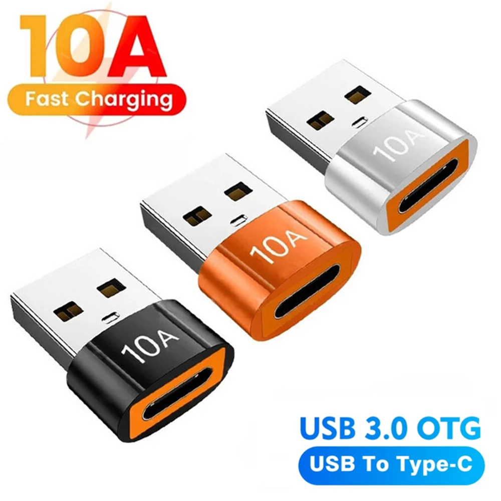 

Адаптер OTG с USB 3,0 на Type C, 10 А, 3 шт.