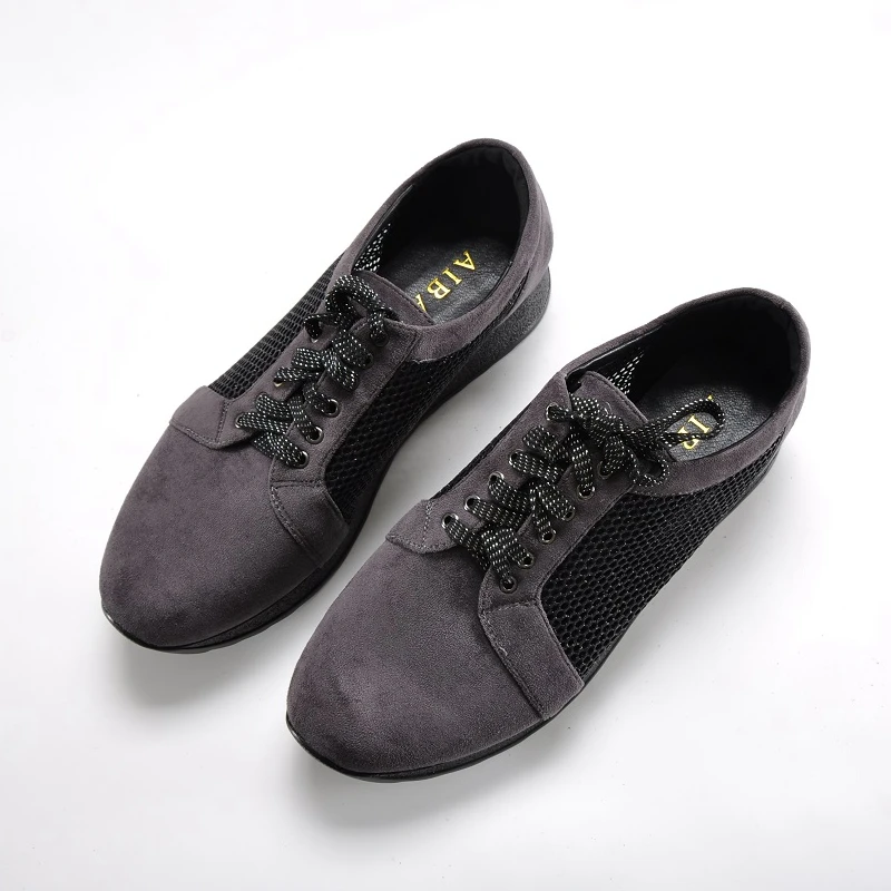 Summer ultra light gauze meshBig Size 42 43 Women Shoes Female Zapatos Mujer Casual Wedge High Instep Fat Feet Sneakers