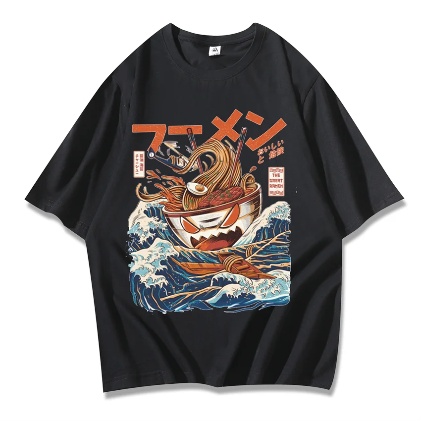 Футболка в стиле Харадзюку для девушек уличная одежда хип-хоп с японским принтом