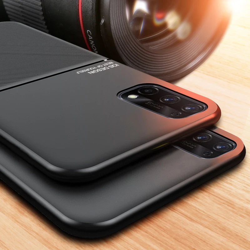 Мягкий кожаный чехол для Realme 5 6 7 Pro X50 X2 XT противоударный силиконовый Магнитный