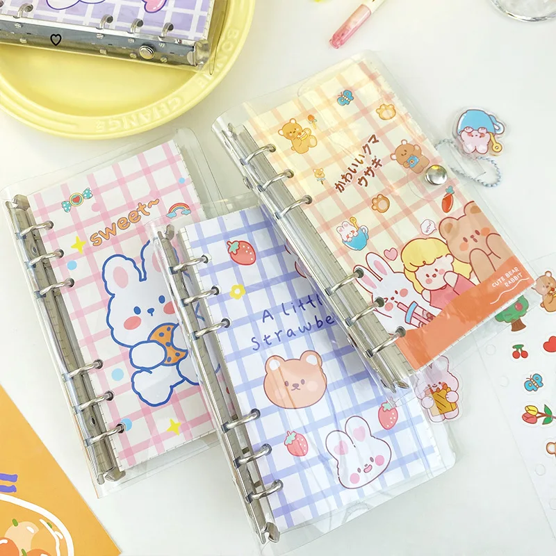 Kawaii Cute Cartoon Printed Pattern Notebook Color Page Hand Account Notepad Diary Student Notebook