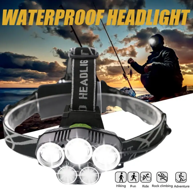 

USB Rechargeable Waterproof LED Headlight Headlamp Outdoor Emergency Night Fishing Miner's Lamp Telescopic Zoom Headlight