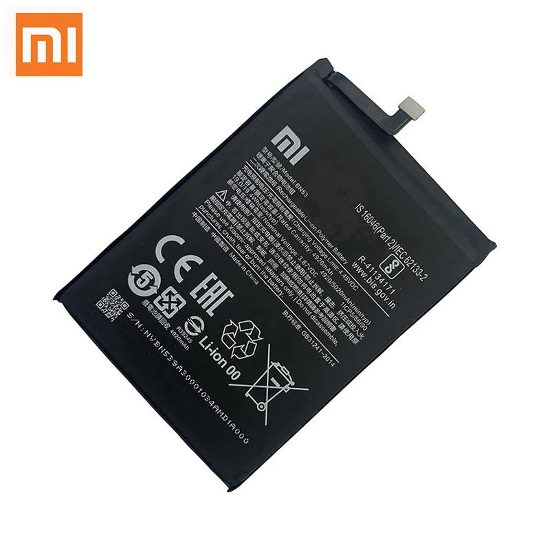 100 original xiao mi bn53 bn54 bn55 phone battery for xiaomi redmi note 9 pro 9s 10x 4g 5g replacement batteries bateria free global shipping