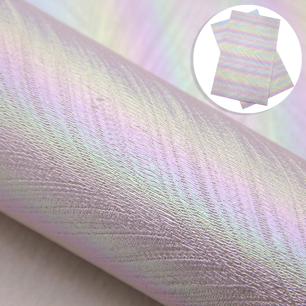 Голографические лазерные листы из искусственной кожи объемный рулон ткани