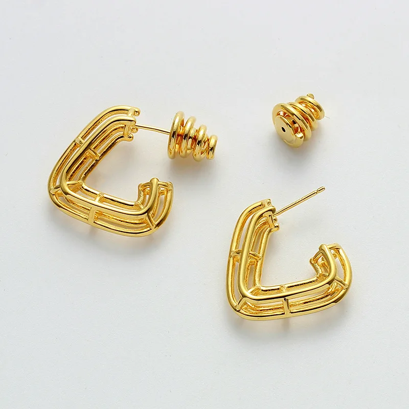 

Серьги LONDANY, линейные серьги, Новые Медные простые серьги, геометрические треугольные серьги