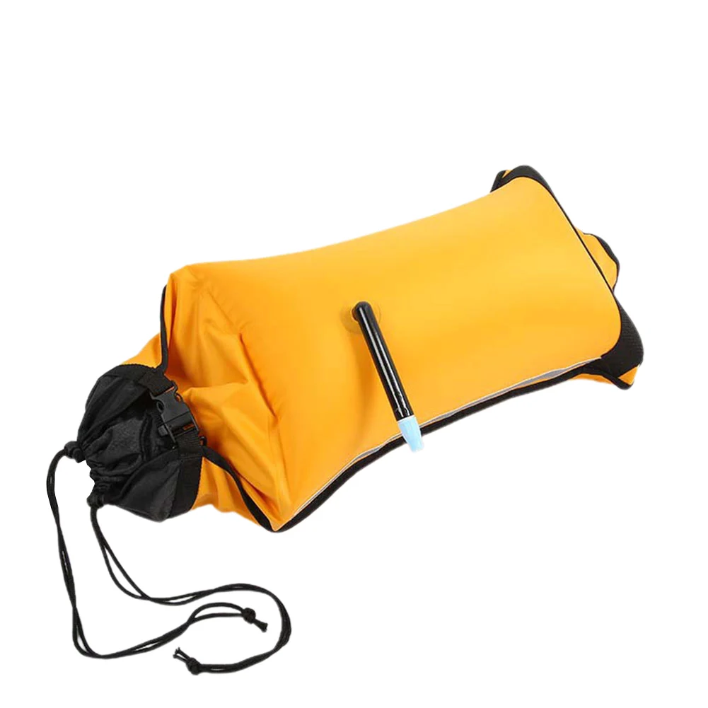 

Paddle Bag Paddle Float Bag Bag Boating Bright Yellow Color Canoeing Self Rescue Device 210D TPU Coated Fabric