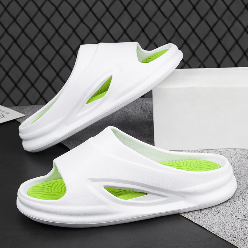 

2022 New Men Slippers Design Luxury Comfortable Home Unisex Household Casual Beach Breathable Outside Indoor EVA Soft Solid