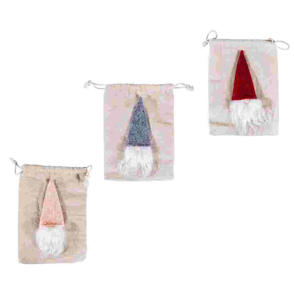 

Christmas Candy Gift Drawstringpouch Cookiefavor Holiday Storage Treat Party Wrapping Small Snack Favors Tote Goodie Year New