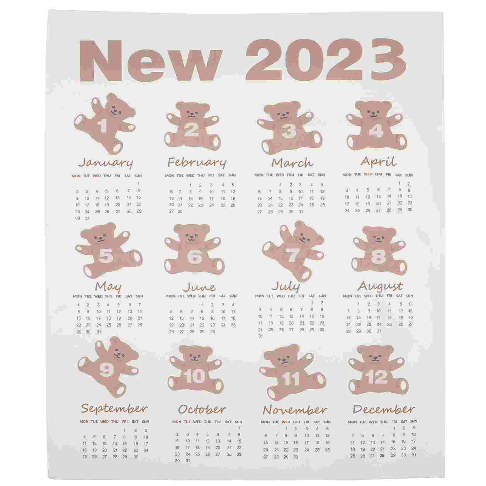 

Calendar Wall Year Monthly Rabbit Chinese New Dailythe Lunar 2023 Schedule Planner Yearly Gifts