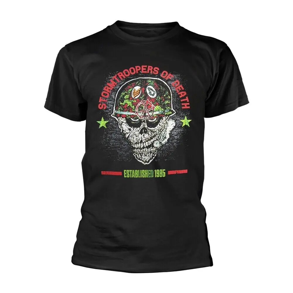 Черная футболка среднего размера для шлема S O D STORMTROOPERS OF DEATH