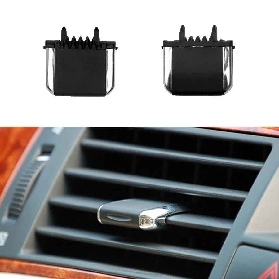 Car Front Row Center Left Right A/C Air Vent Grille Tab Clip