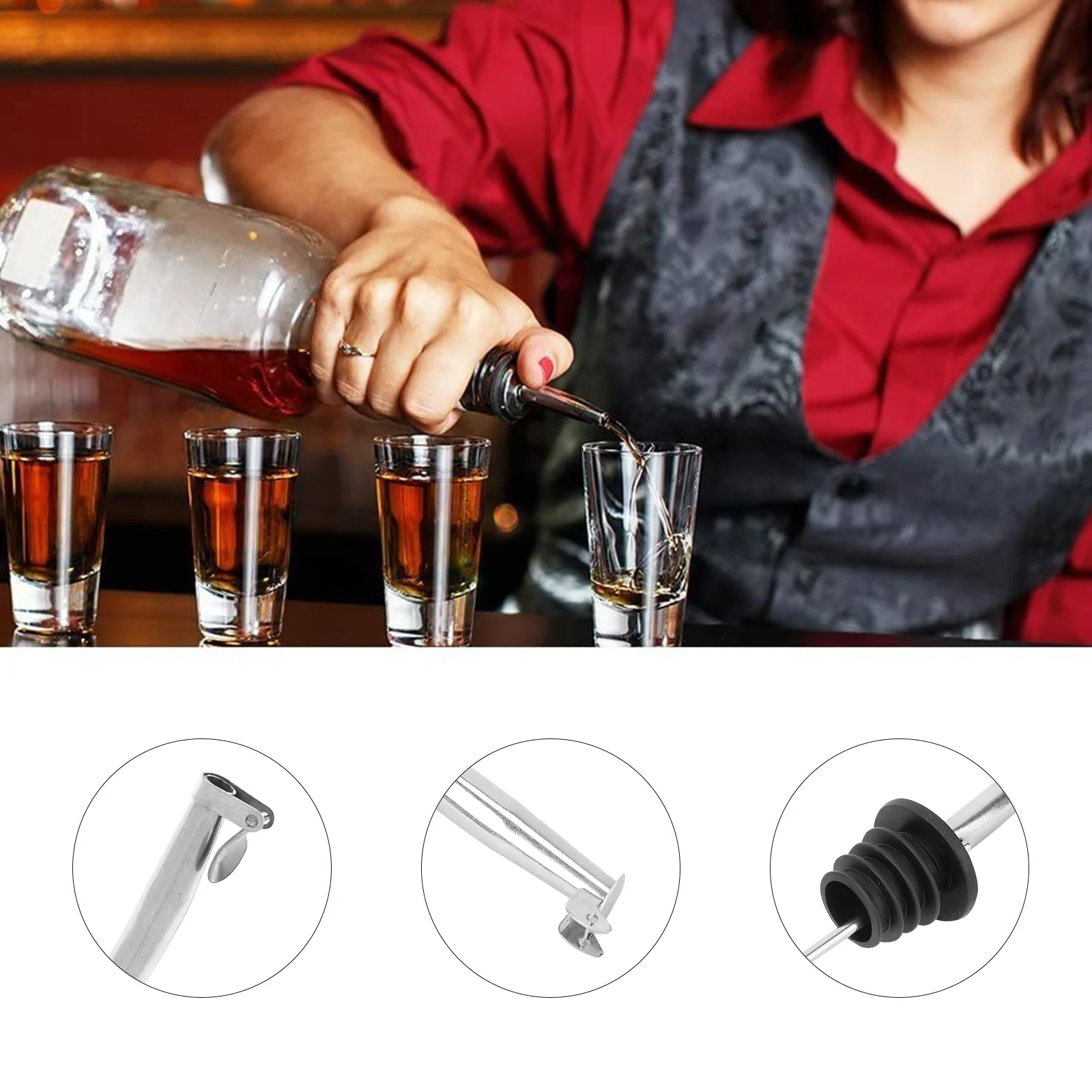 

Bottle Spout Pourers Pourer Bar Spouts Steel Stainless Oilfree Flow Dispenser Syrup Coffeeset Home The Accessories Olive Pour