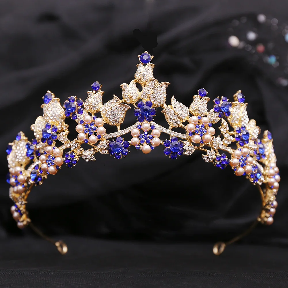 

DIEZI элегантная тиара В Форме Розы с кристаллами, свадебное украшение для волос, свадебная бижутерия для невесты, роскошная модная корона, аксессуары для волос