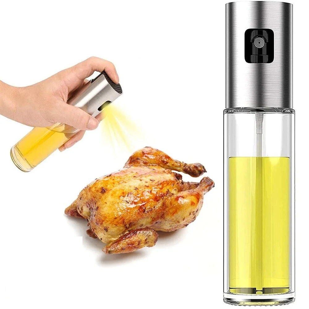 

2023 NEW Glass Oil Sprayer For Cooking Olive Press Type Spray Mister For Salad BBQ Kitchen Baking Empty Vinegar Bottle Hot Sale