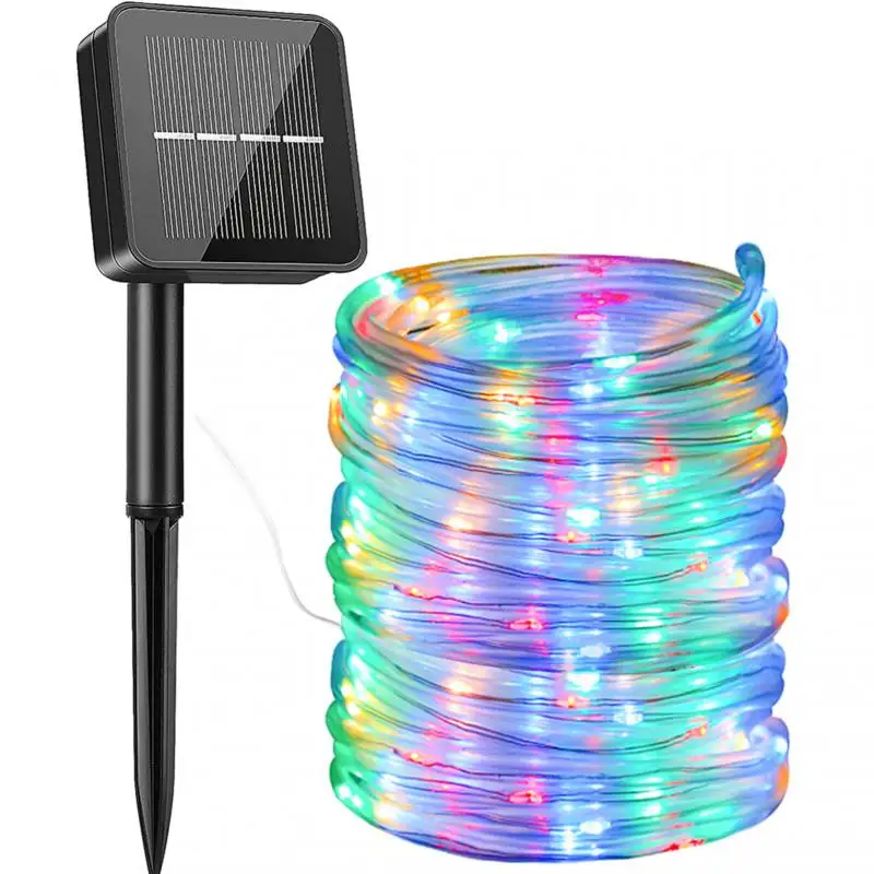 

Рождественская гирлянда на солнечной батарее, водонепроницаемая уличная лампа, Рождественское украшение для сада, 7-32 м