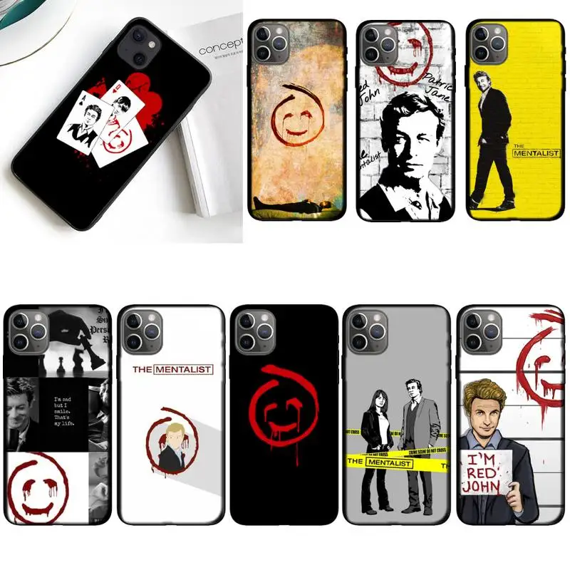 

The Mentalist Red John Simon Baker Phone Case For iPhone 11 12 Mini 13 Pro XS Max X 8 7 6s Plus 5 SE XR Shell