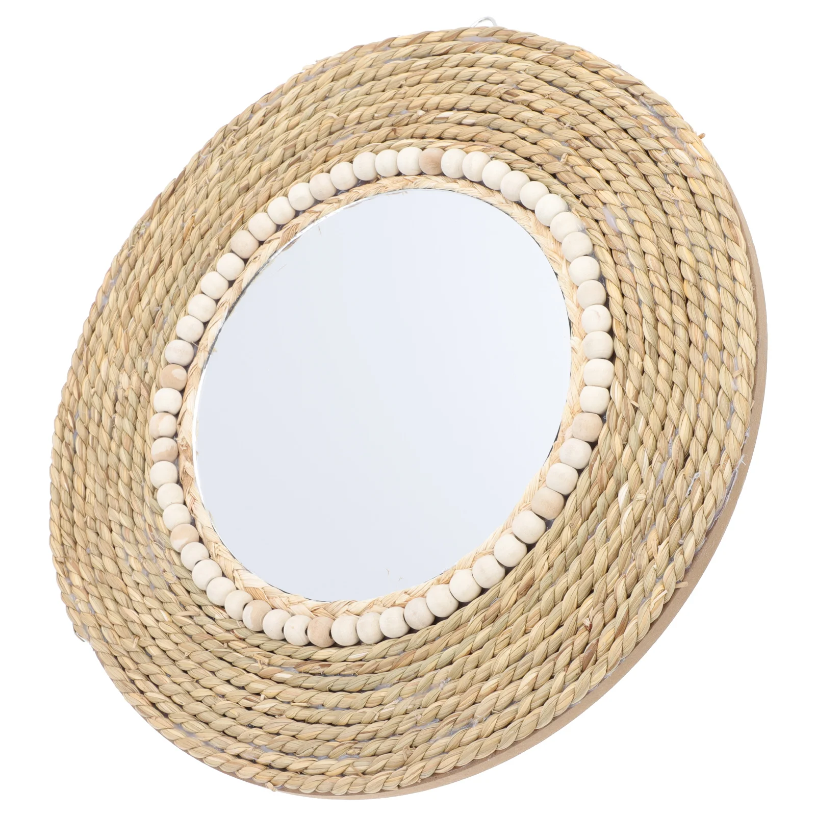

Rattan Decorative Mirror Wall Nordic Style Makeup Gift Lovely Unique Hanging Wall Mounted Vanity Mirror