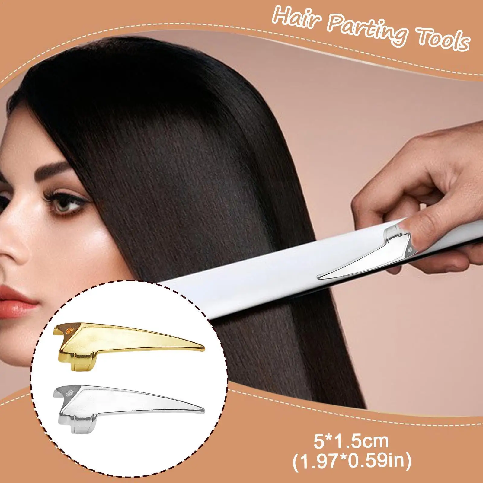 

1 шт., металлический разделитель для волос, E4L8