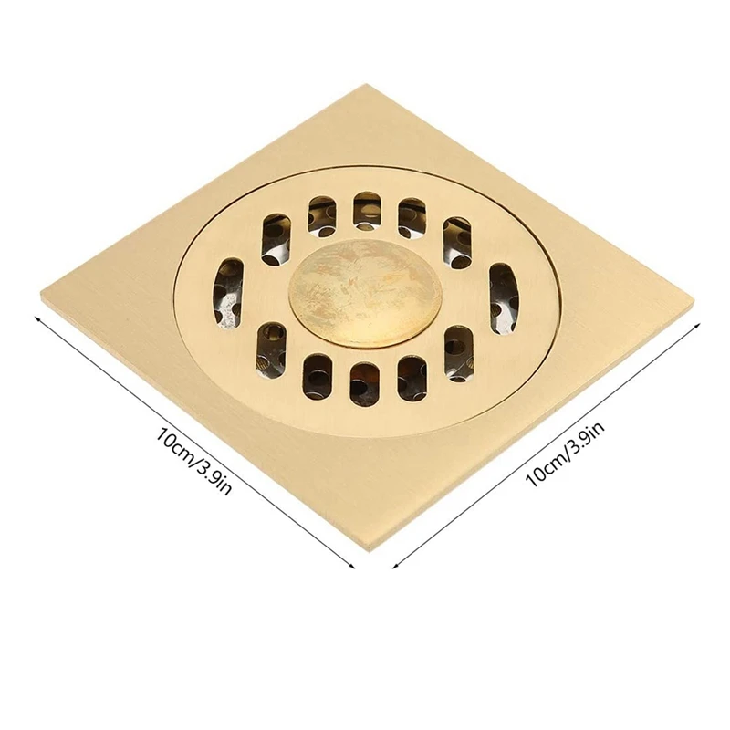 Горячая Распродажа латунный квадратный Слив для душа раковины ванной комнаты 4x4