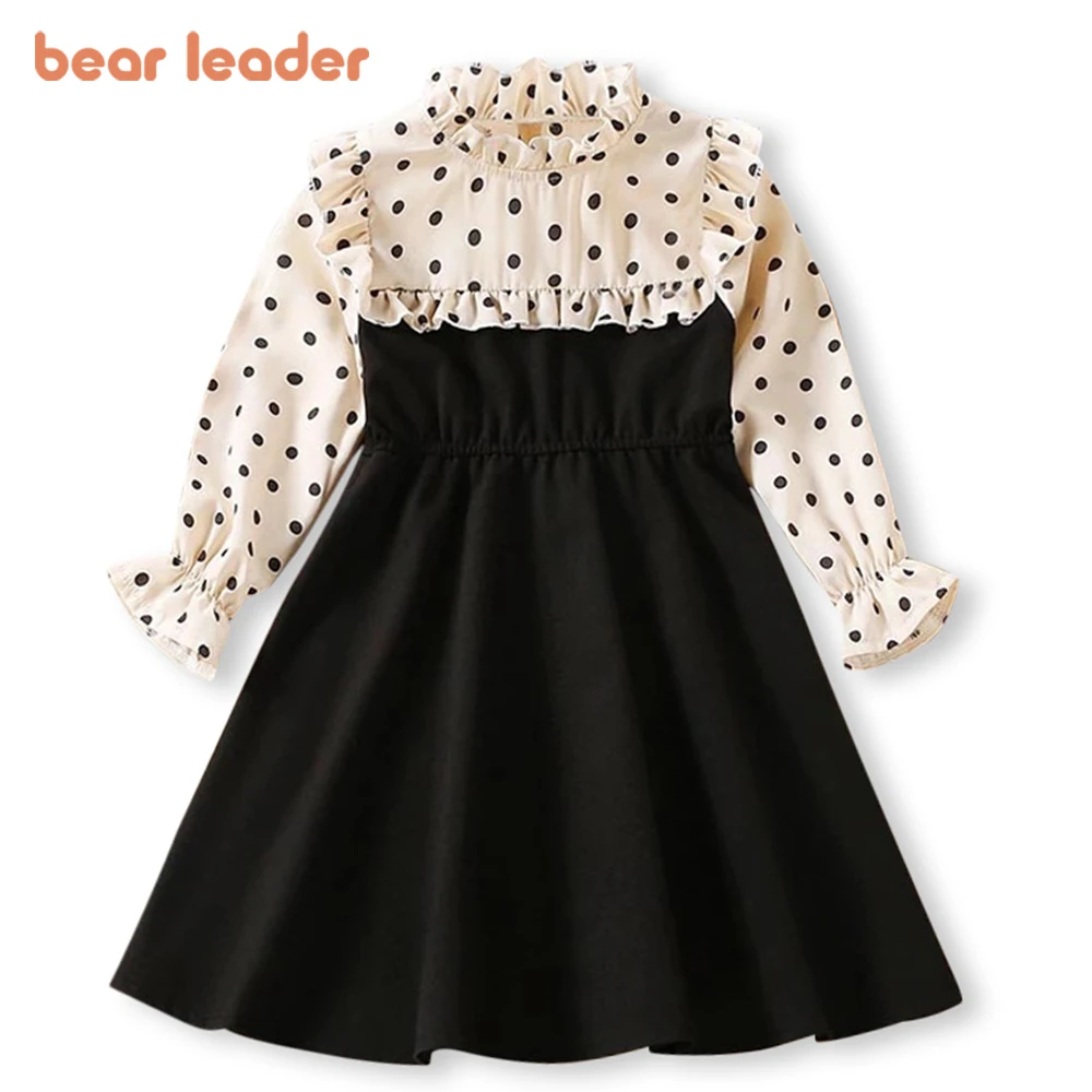 

Bear Leader/Детские костюмы в горошек; Новинка; Модные демисезонные вечерние костюмы принцессы; Элегантная одежда; От 2 до 6 лет